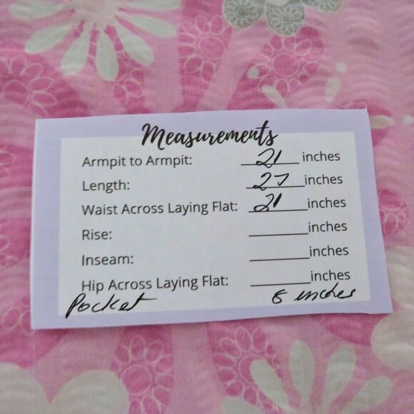 Tafford Scub Top Women Pink Small Floral Pattern & Large Pockets Comfortable Fit - Picture 9 of 9